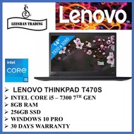 [Nextday Delivery] LENOVO T470S  Thinkpad 14" FHD display Intel Core i5-7300U 7th Gen  8GB RAM  256GB NVme SSD WINDOWS 10 PRO MS Office (Refurbished)