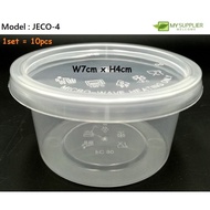 10pcs FC90 Round Container W7cm x H4cm