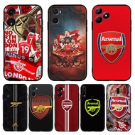for OPPO A83 A1 A1K A5 A9 A8 A31 A12 12S A12E TPU Luxury Black Silicone Soft Case DK59 arsenal FC