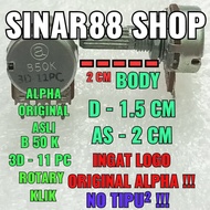 Variable Mono Click Rotary Potentiometer B50K B 50K Original Alpha No