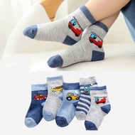5 Pairs Baby Kids Socks Cotton Animal Kids Design Boys Girl Soft Infant Socks for 8 Months-13 Years 