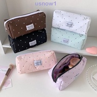 AHOUR1 Y2k Dots Pencil Case, Large Capacity Stationery Korean Style Pen Bag, Fashion Simple Pencil P