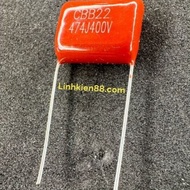 10pcs Capacitors CBB22 474J 400V 470nF 0.47uF 15mm
