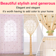 Door curtain, three-dimensional rose door curtain, partition curtain, thread curtain