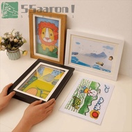AARON1 Magnetic Flip Photo Frame, A4/A3 Front Opening Flip Art Photo Frame, Practical Changeable Ela
