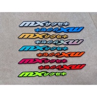 Yamaha mx king 150 Emblem, Japanese logo, 3D embossed, complete pair of colors, sticker motor, yamah