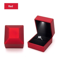 Wedding For Valentine's Gift Engagement Red Wine Case Proposal LED Ring Box