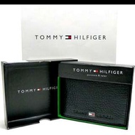 【TOMMY專櫃正品】美國TOMMY HILFIGER 黑色上翻照片短皮夾禮盒