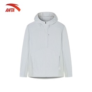 [UPF50+] ANTA Áo khoác gió thể thao nam A-UV PROTECT Áo khoác chống nắng thể thao nam 1524C7632U