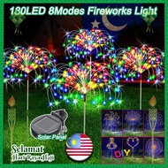 Lampu Solar 90/150/200led 8Modes Fireworks Light Outdoor Waterproof String Light Fairy Light Festive