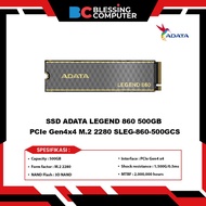 SSD ADATA LEGEND 860 500GB PCIe Gen4x4 M.2 2280 SLEG-860-500GCS