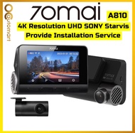 70mai A810 Dash Cam 4K Resolution Sony Starvis Lens Dual Vision Recorder with GPS ADAS DVR 70 Mai