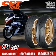 ยางยี่ห้อ CST รุ่น CM-S3 ขนาด 120/70ZR17, 160/60ZR17, 180/55ZR17, 190/55ZR17, 200/55ZR17 (ไม่ต้องใช