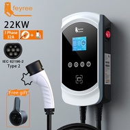 เครื่องชาร์จ feyree EV 32A 7.6kW ev charger wall box รถชาร์จรถยนต์ไฟฟ้า EVSE Wallbox 11kw 22kW 3phas