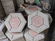 FS - PAVING BLOK SEGI ENAM MERAH//MANUAL 5 CM//PAVING BLOK HEXAGON//PAVING BLOCK//PAVING BLOK HALAMA