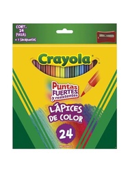 Lápices de colores Crayola con sacapuntas 24 piezas