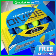 Srixon | ลกกอลฟ Srixon Q-Star Tour Divided (3 ชน) (สเหลอง/สนำเงน)