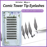 [SG SELLER] Glue-free Coser Comic False Eyelash｜Handmade Lashes｜Self-glue Eyelash No glue Comic Lash