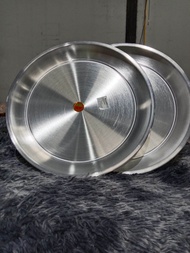 ถาดกลม ถาดอลูมิเนียม ถาดแขก ตราร่ม เบอร์ 40 cm.
