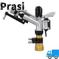 PRASI Impact Sprinkler, with 3 Nozzles Easy To Install Irrigation Sprinkler, Copper Core, Aluminum A