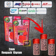 repack 13gr pelet ikan blood red parrot | pakan ikan | makanan ikan predator louhan lohan COD