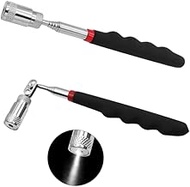 Telescopic Magnetic Pickup tool with LED light 5 Lbs Capacity for Small Metal Tools Extends from 3 t