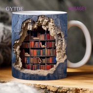 3D Bookshelf Mug Ceramic Mug Funny Ceramic Coffee Mug