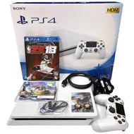 【PS4主機】 95新薄型2218A 500G白色Slim薄機＋NBA2K18＋地平線 【中古二手】台中星光電玩