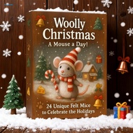 1 Set 24 Day Countdown Felt Mouse Calendar: Add some fun to Christmas with this 2025 Felt Mouse Adve
