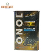 ONOL Full Synthetic Oil Gold Racing Scooter 10W40 API SN JASO MB 0.8Lit for Scooters