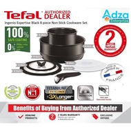 TEFAL INGENIO EXPERTISE BLACK 8 PIECE NON STICK COOKWARE SET L6509272 MADE IN FRANCE INDUCTION PAN P