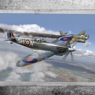 UK Spitfire MK Aircraft. IX Britain Air Defense 1942 Scale 1:72 Mokit Forces of Valor