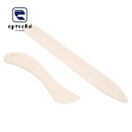 EPTROMY 2pcs Leather Craft Tool, Manual Tool Plastic Bone Folder, Tracing Tools Burnishing Tool Whit
