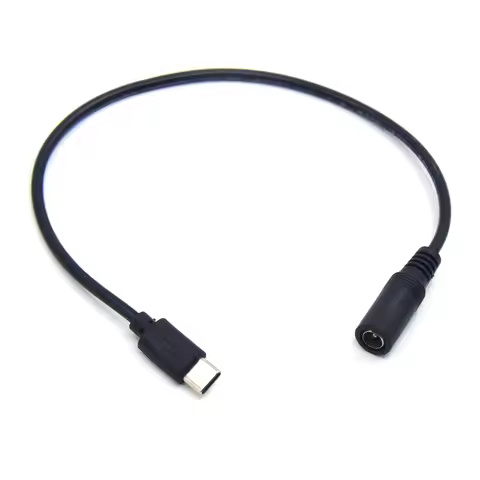 PD 9V USB Type C to Female DC 5.5x2.1mm/2.5mm Power Apadter Cable For Male DR-E18 LP-E17 NP-W126 EN-