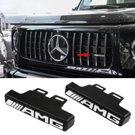 1pc ABS AMG grill grille emblem Grille Sticker Emblem Badge Sticker For AMG Mercedes-Benz W463 W464 