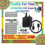 🔥SUPER FAST CHARGE🔥 Samsung 45W Power Adapter Super Fast Charging 2.0 USB-C PD 3.0 5A Cable Compatib