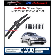 Mercedes C-Class W202 W204 OEM MULTICLIP SILICONE WIPER SIZE-24''+24''