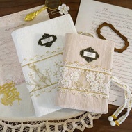 Handmade lace vintage Sarung Buku Book sleeve size A5 A6 AlQuran Cover Quran Sleeve