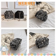 WEY Evening Banquet Bag, Sequin Chain Sequin Shoulder Bag, Chain Tassel Crossbody Bag