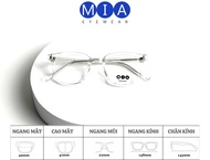 Gọng kính nhựa MIA EYEWEAR kiểu dáng vuông thời trang nam nữ mặt nhỏ càng nhựa cốt kim loại tốt MIA-