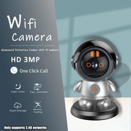 Kamera Panggilan Satu Klik WiFi Tanpa Wayar Rumah A5 Robot 3MP HD Telefon Mudah Alih Monitor Penglih