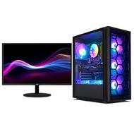 STGAubron Gaming PC Bundle with 24Inch FHD LED Monitor-Geforce GTX 1660Ti 6G GDDR6,Intel core I7 3.4