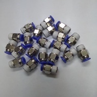 PC 16-02 Pneumatic Fitting 16mm To External Thread 1/ 4" inch