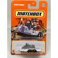 Matchbox MBX CYCLE TRAILER White Grey Motor Transport Pickup Truck 1/64 Diecast Car [8cm x 2.5cm x 2