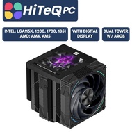 HiteqPC | Thermalright Phantom Spirit 120 Vision EVO Dual Tower Cooler with Digital Display (Black)