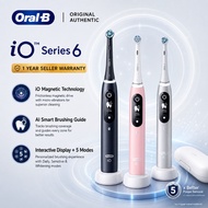 Oral-B iO6 Electric Toothbrush Premium Magnetic Technology AI 3D Teeth Tracking Smart Display Rechar