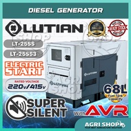 Agrishop LUTIAN Diesel Generator LT-25SS / LT-25SS3 (Electric Start) 220V Super Silent with AVR, Hea