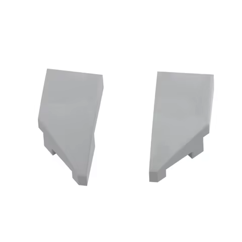 10pcs MOC Parts Wedge 2x1x2/3 Left Right 29120 29119 Building Brick Blocks Accessory Compatible with