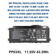 HP PP03XL PAVILLION X360 14M-DW 14-DV 14-DW 13-BB 14-DK 15-EH L83388-421 L83393-005 HSTNN-DB9X HSTNN