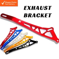 EXHAUST BRACKET Y15 LC135 Y16 LAGENDA-Z 115 BENELLI RFS150i ALLOY CNC EKZOS MUFFLER BRACKET 10mm